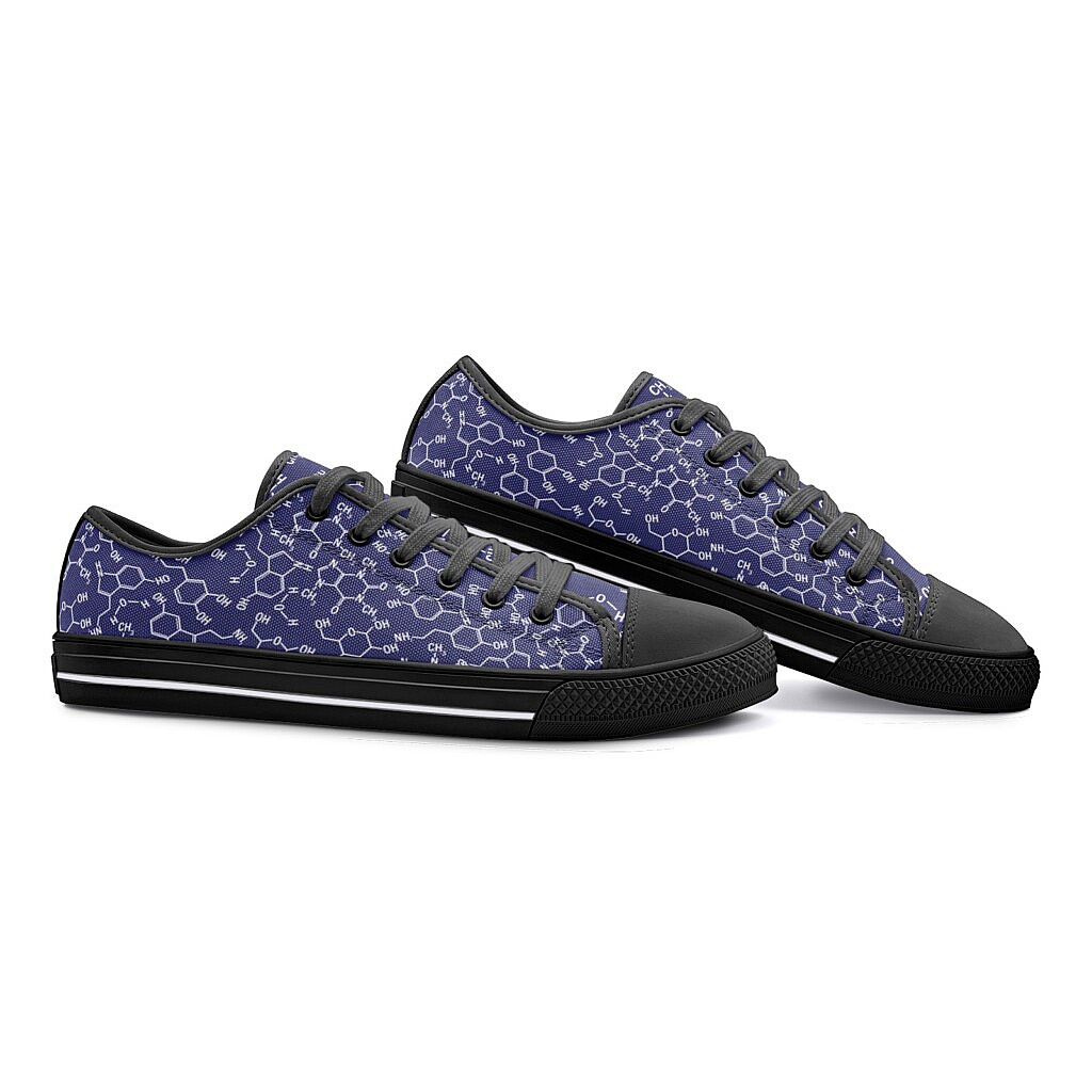 Chemistry Science Print Pattern Men Women's High Top Shoes